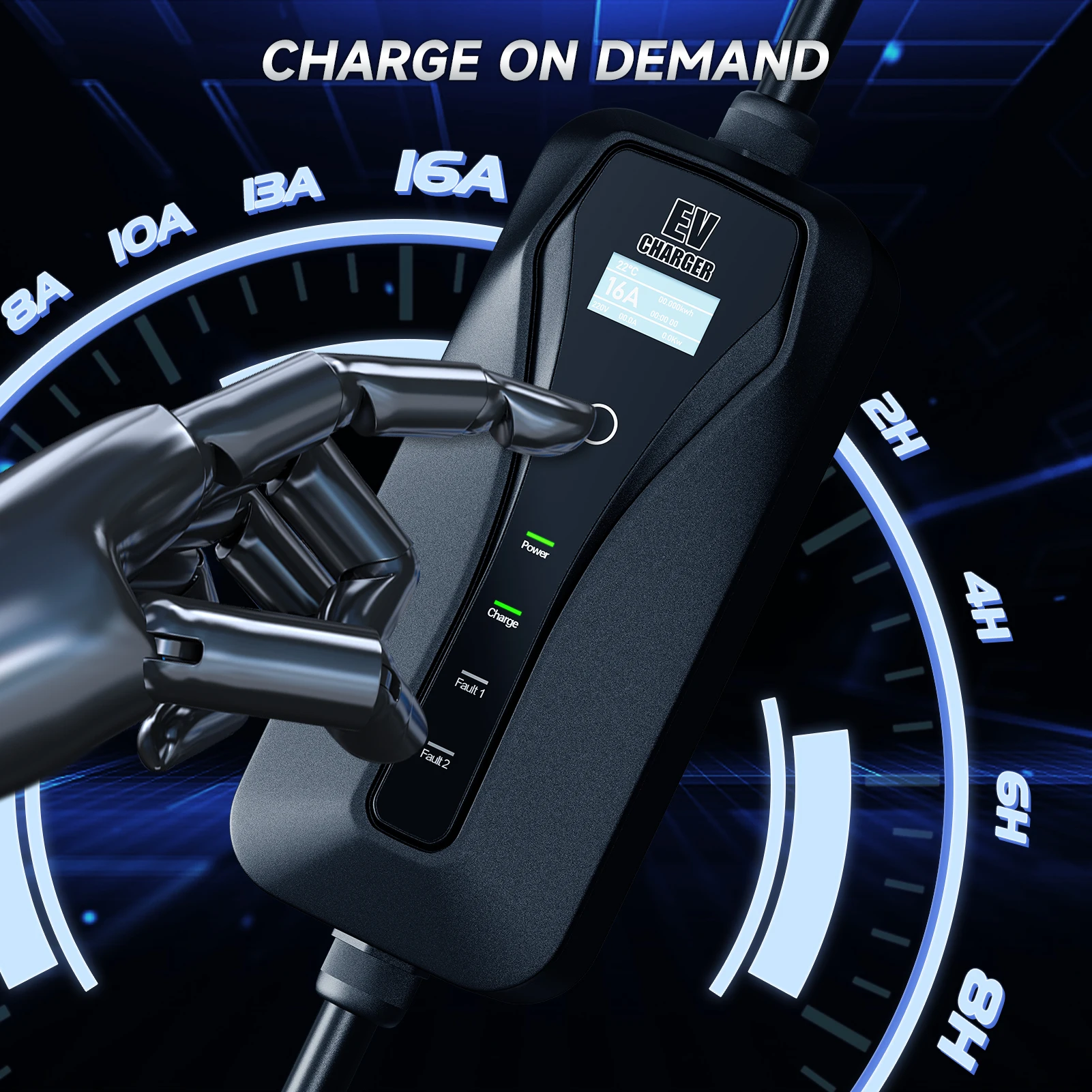 Cargador EV 11KW 16A tipo 2 ca - Type 2 Portable Ev Charger 11Kw Cee reseña y precio